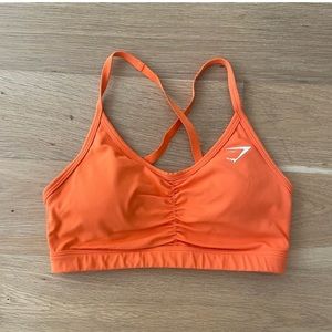 ISO GYMSHARK ORANGE RUCH BRA